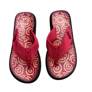 Woolrich Red and Black Sandals